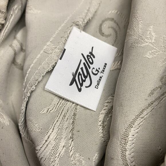 Vintage Y2K Large Long Skirt Gray Embroidered Classic 90 Normcore Maxi Academia - Picture 7 of 8